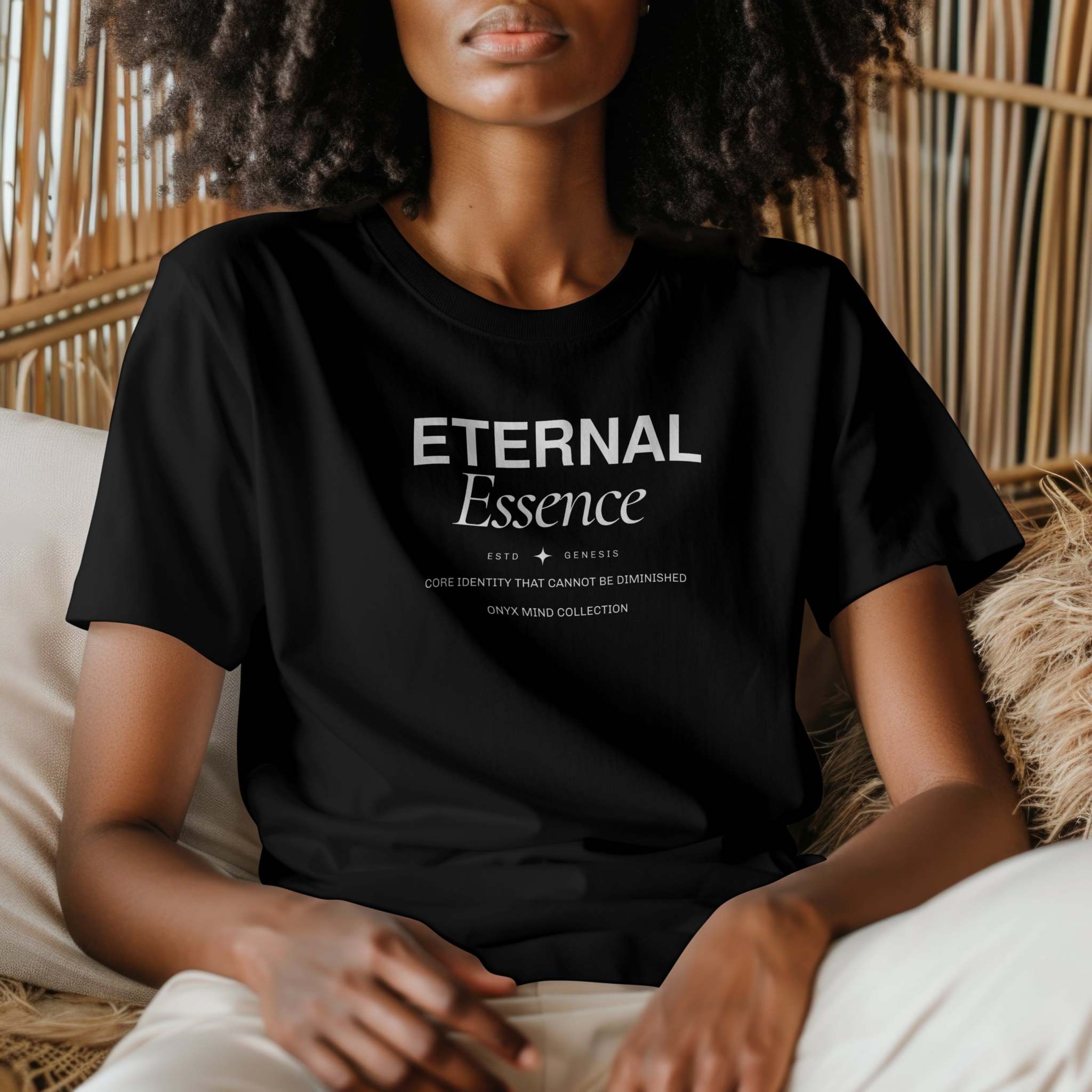 Eternal Essence™ | Unisex Organic Cotton T-Shirt Rooted in Black Identity & Timeless Worth