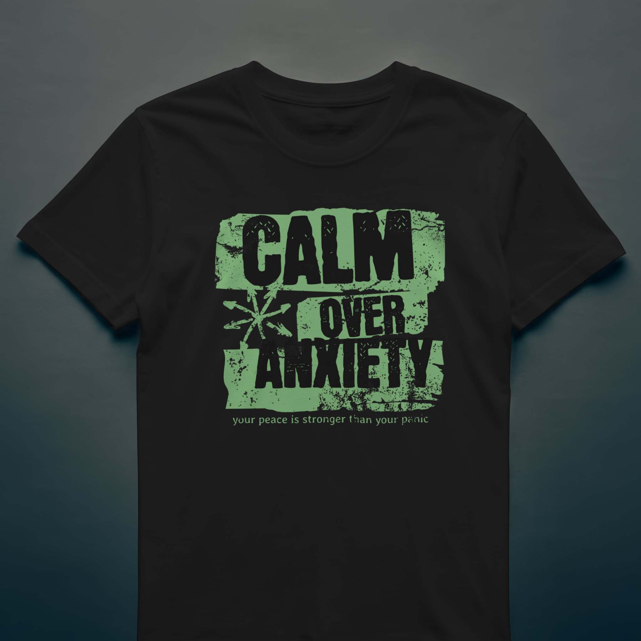 Calm Over Anxiety T-Shirt | Unisex Organic Cotton Mental Health Awareness T-shirt