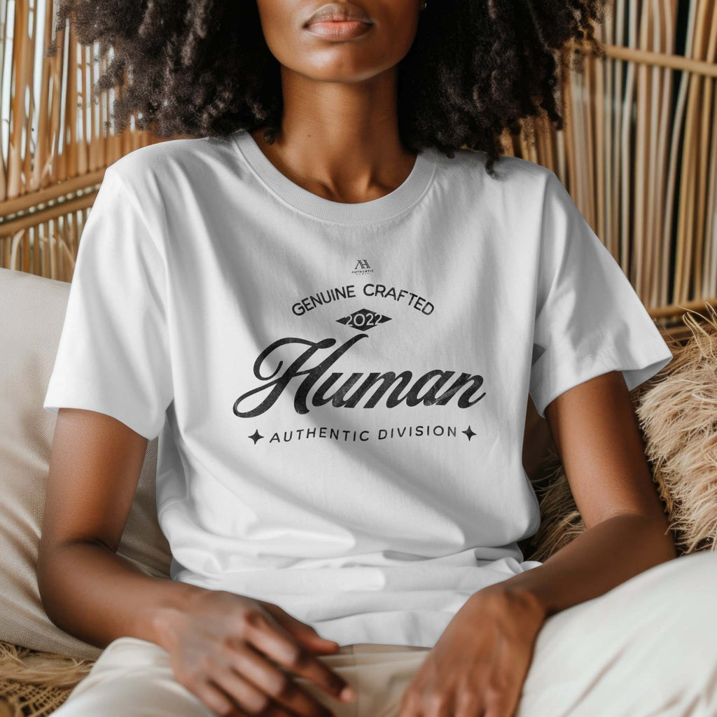 Genuine Human Organic Cotton Unisex  Eco T-Shirt | Authentic Human
