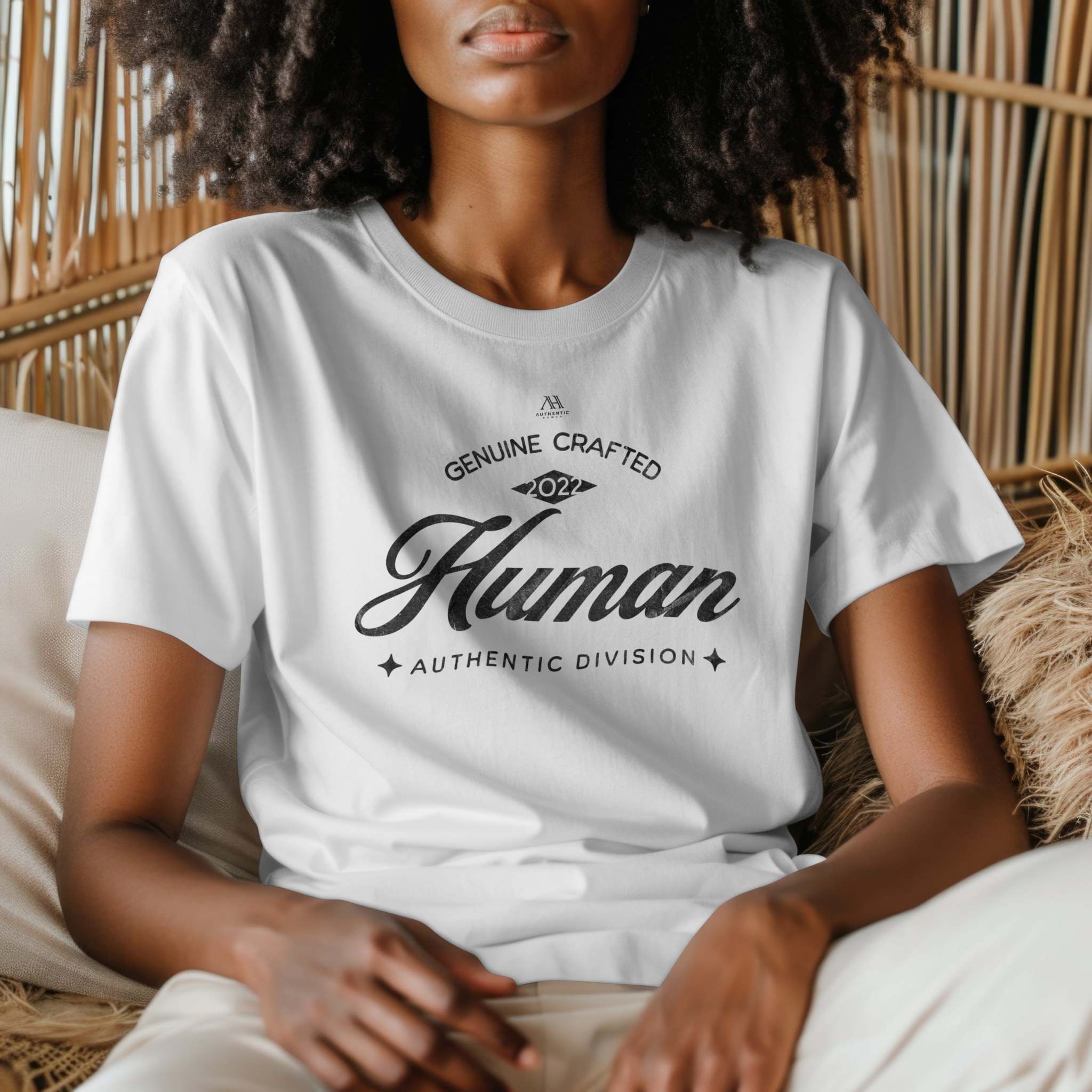 Genuine Human Organic Cotton Unisex  Eco T-Shirt | Authentic Human