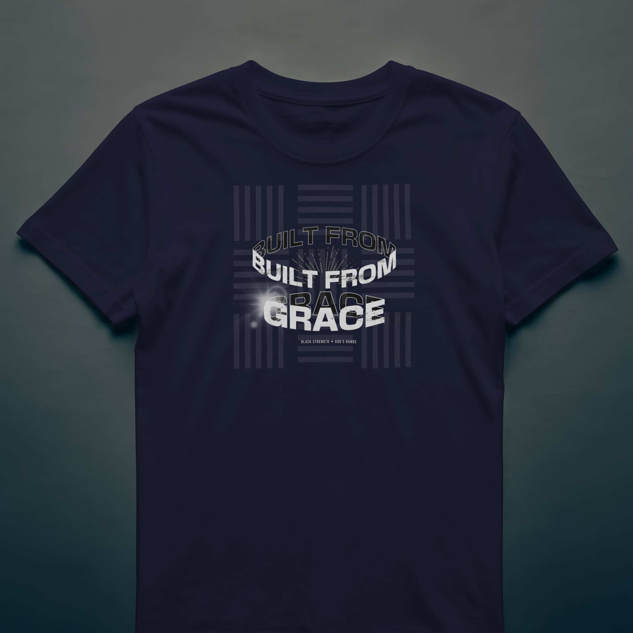 Ultra Cotton Unisex Crewneck T-shirt | Built From Grace | Black Mental Health Awareness T-Shirt