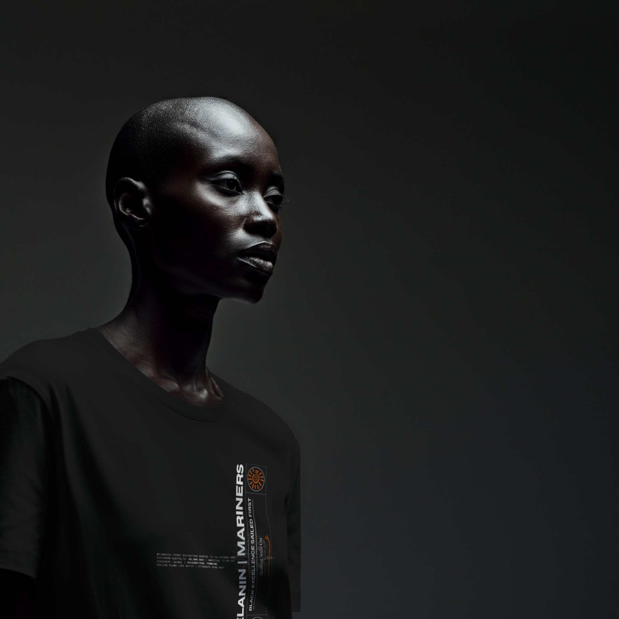 Unisex organic cotton t-shirt | Melanin Mariners™ Honouring Black Navigators & Black Excellence