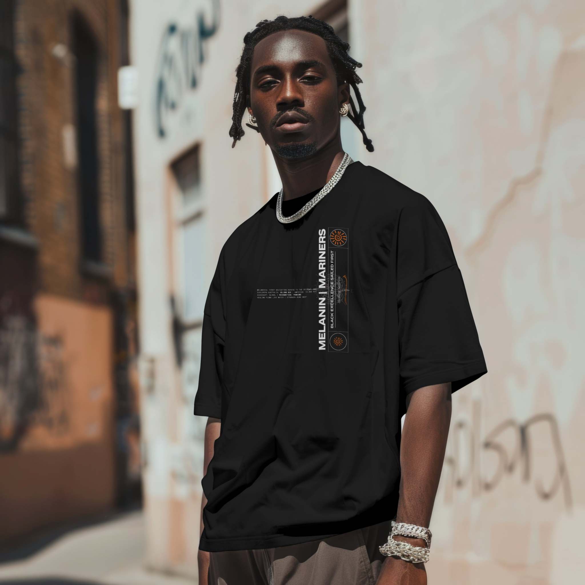 Men's Premium 100% Cotton T-shirt | Melanated Mariners