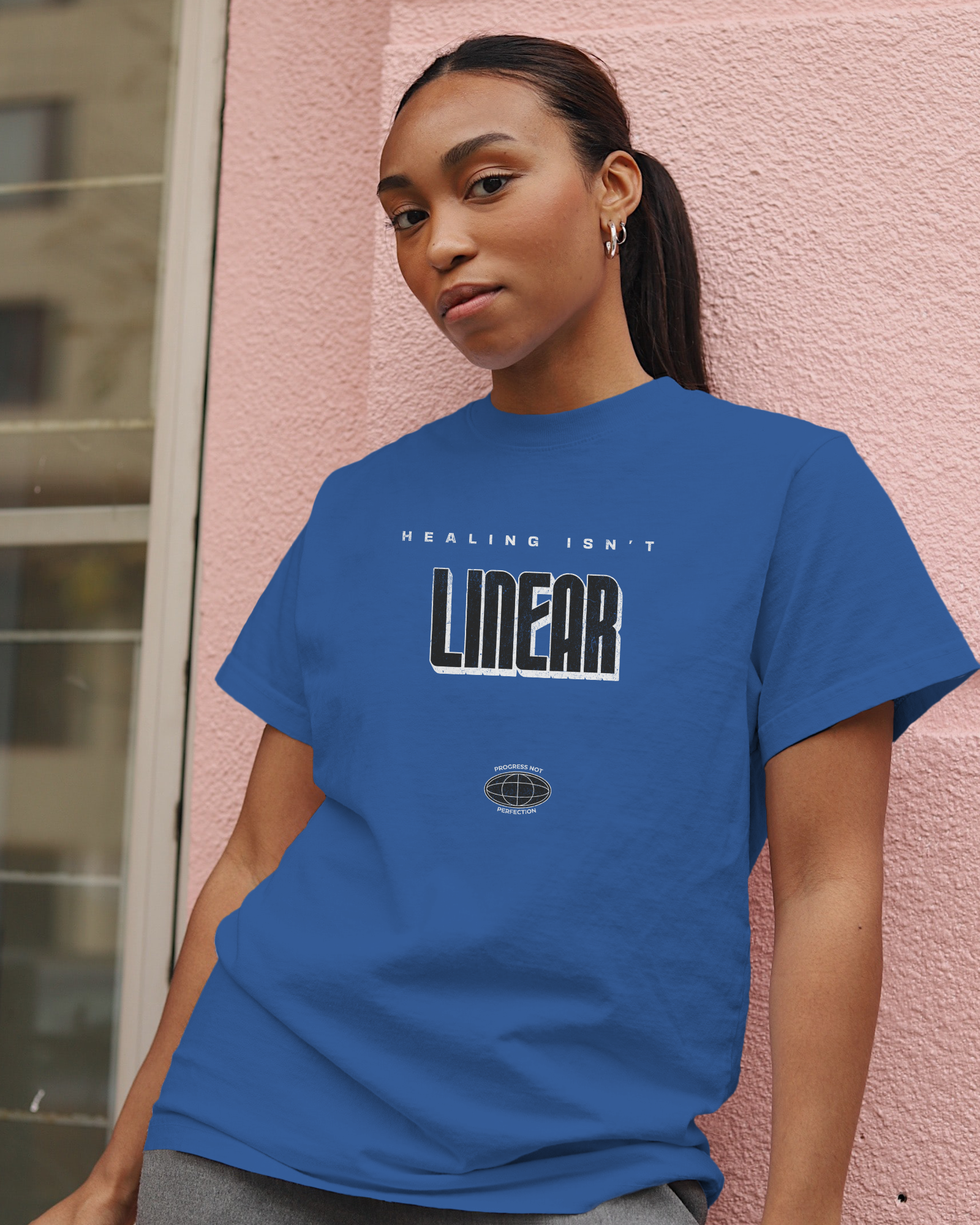 Healing Isn't Linear Premium Women's T-shirt | Visible Soul Collection