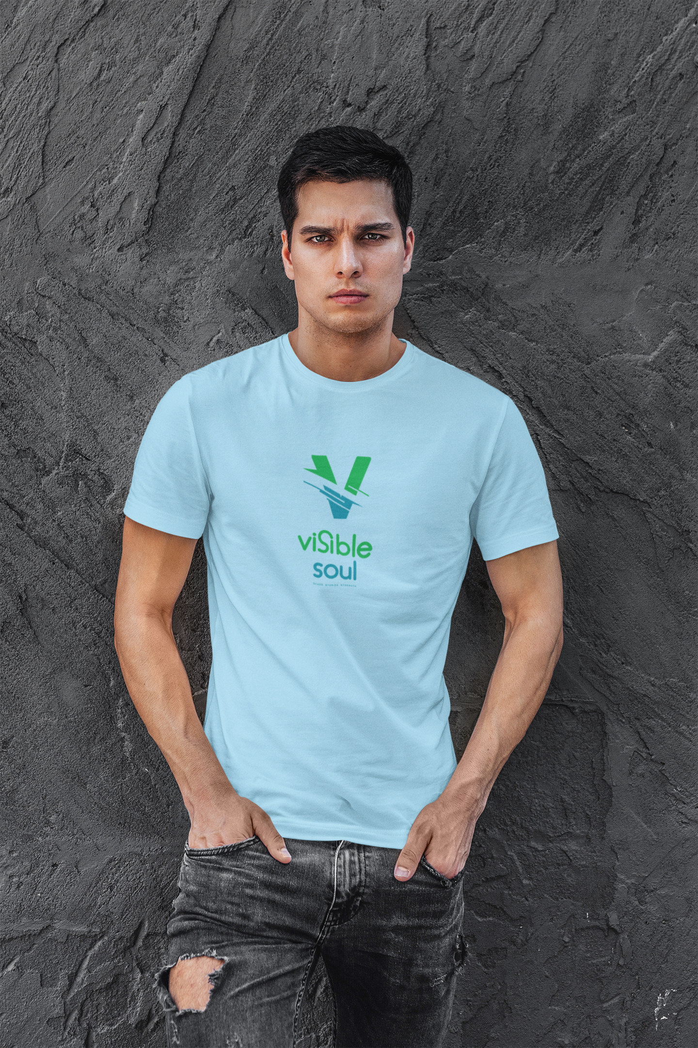 Visible Soul Collection Signature T-shirt Light Blue | Visible Soul Collection